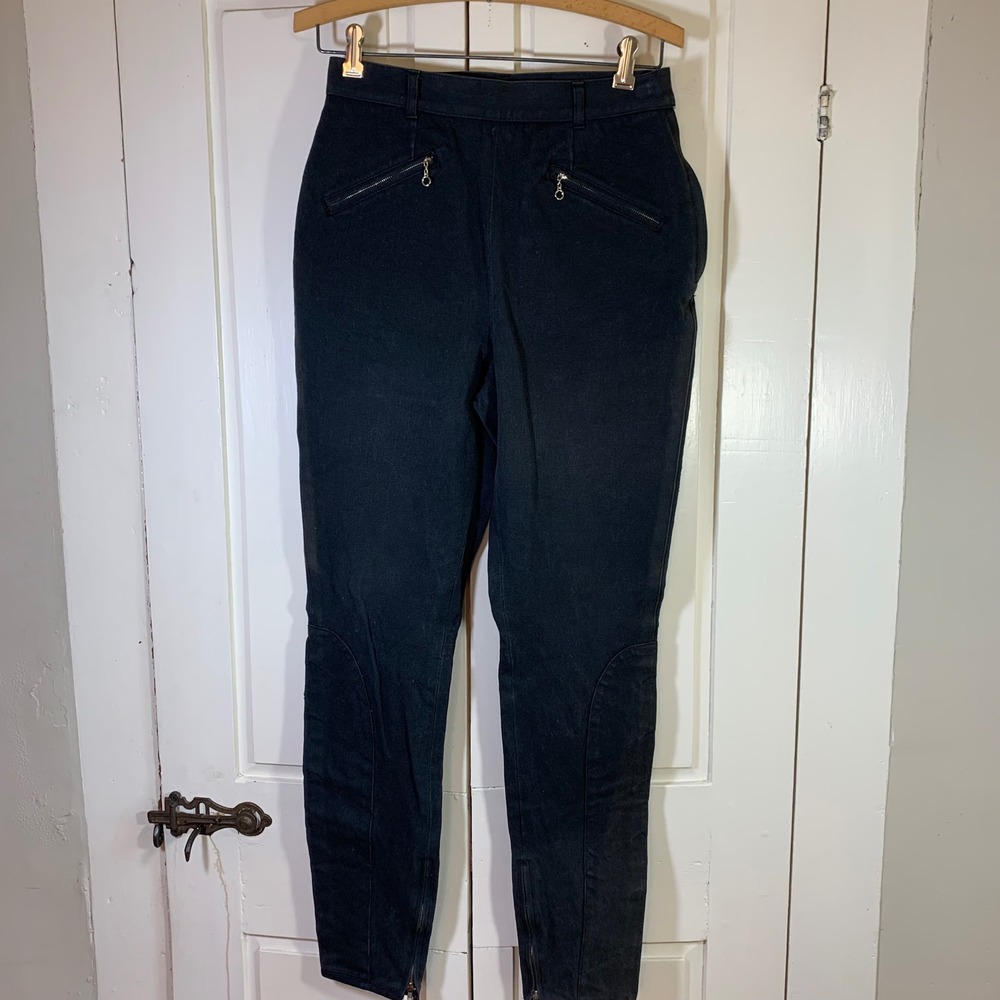 Ralph Lauren Country Vintage Stirrup Pants Size 10 Zip Pockets Equestrian Preppy